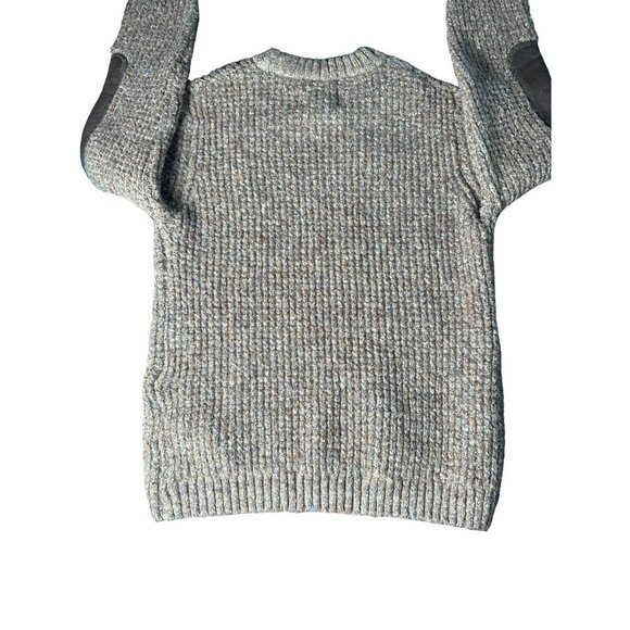 Zara Kids Size 9 134 Cm Chunky Knit Sweater In Brown Blend Cotton Blend #F2-3 - Picture 4 of 9